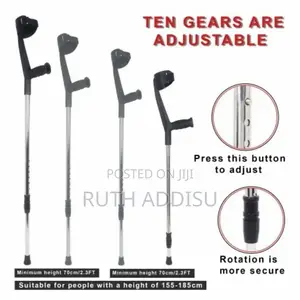 Foldable Forearm Crutches for Adults (Pair) – Adjustable