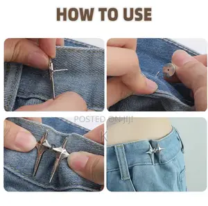 Cross Star Adjustable Trousers Buckles for Jeans