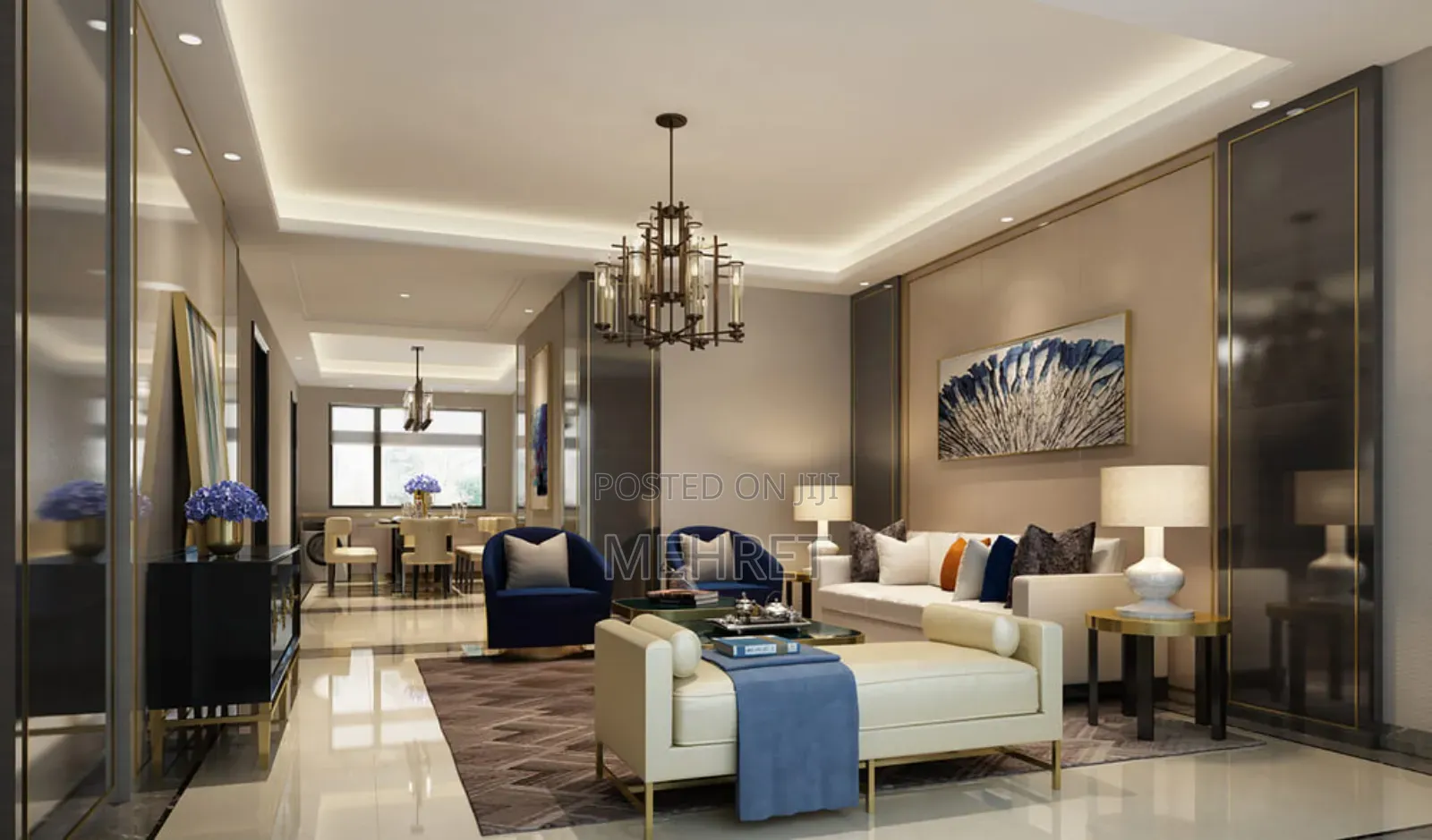 Furnished 4bdrm Apartment in ዴማሆፕ, Bole for sale