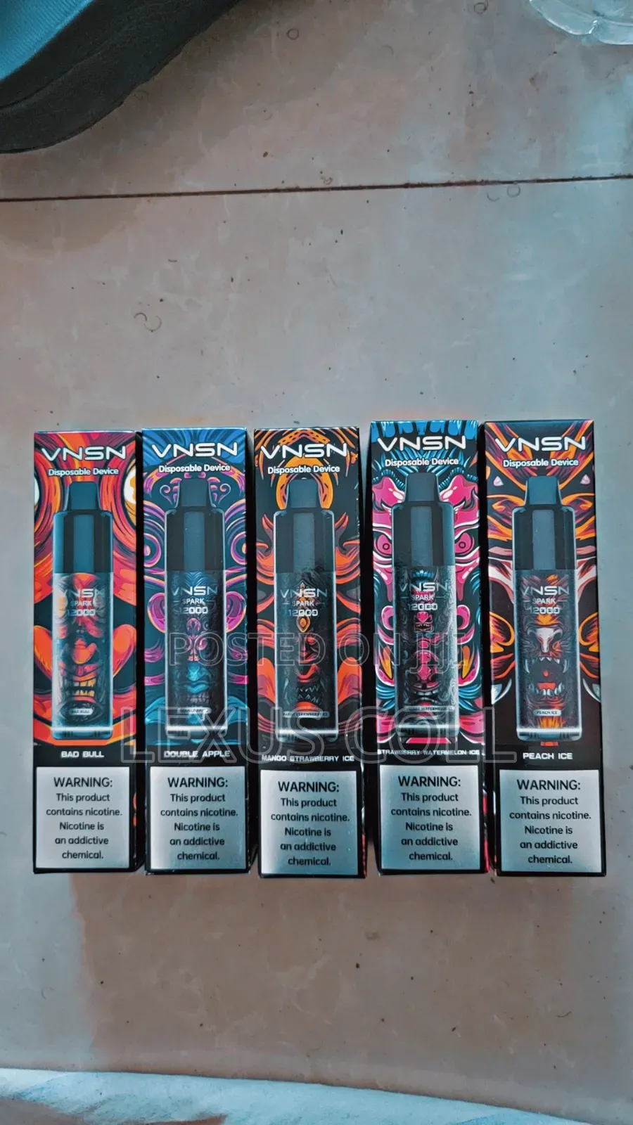 VNSN 12,000 Puff Rechargeable Free Delivery