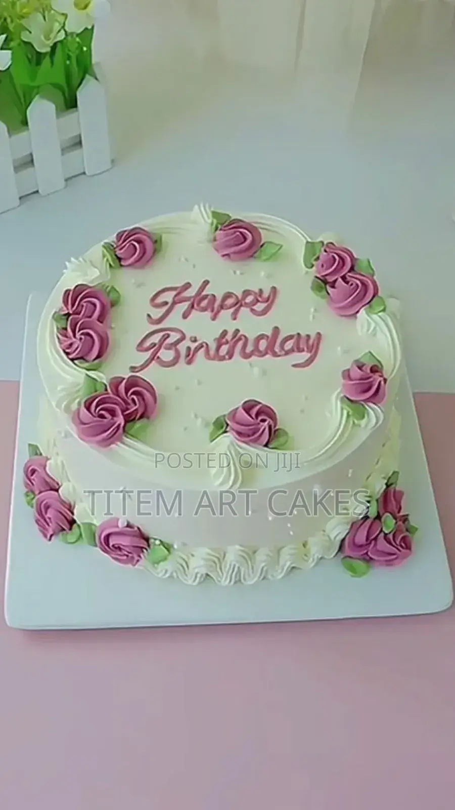 Rose Birthday Cake
