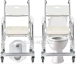 Portable With Toilet Seat Commode Wheel Chair Can Seat On