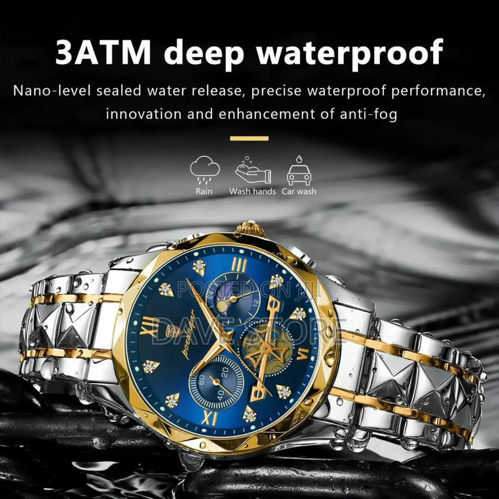 Poedagar Men Quartz and Luxury Watch