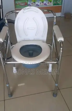 Promedictech Mobile Foldable Commode Chair With Wheels