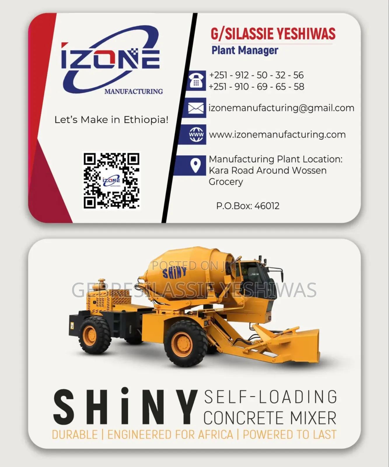 Self Loading Concrete Mixer