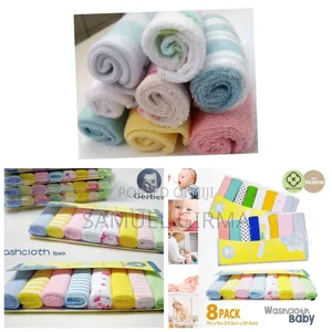 8pc Kids Wash Clothes 
የልጆች መጠራረጊያ
ማጠቢያ