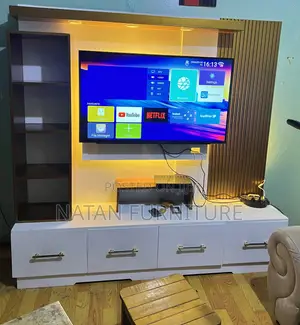 ቲቪ ስታንድ Wall Modern With High Quality Made of MDF #1