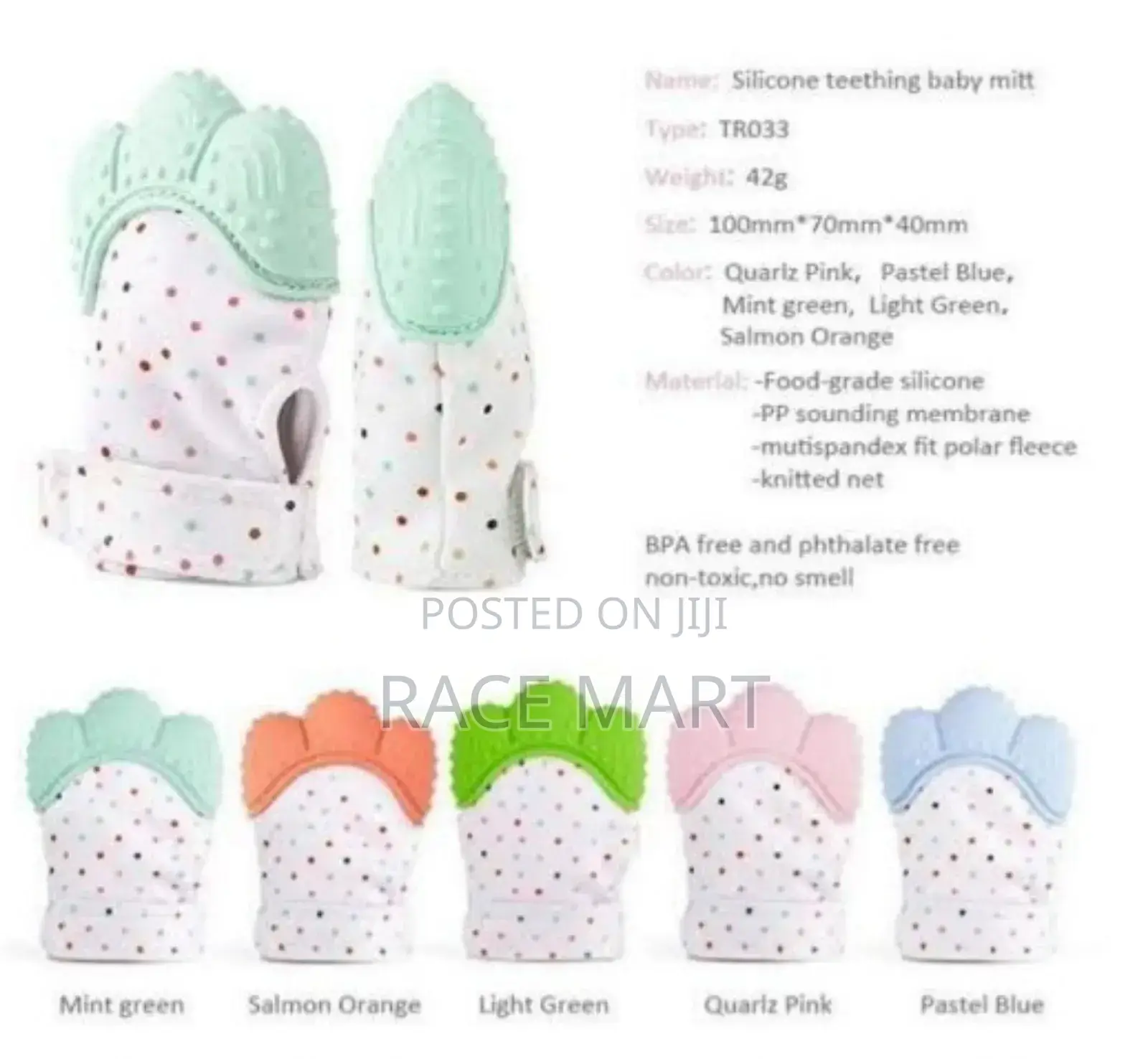Silicon Baby Tooth Gum Mittens