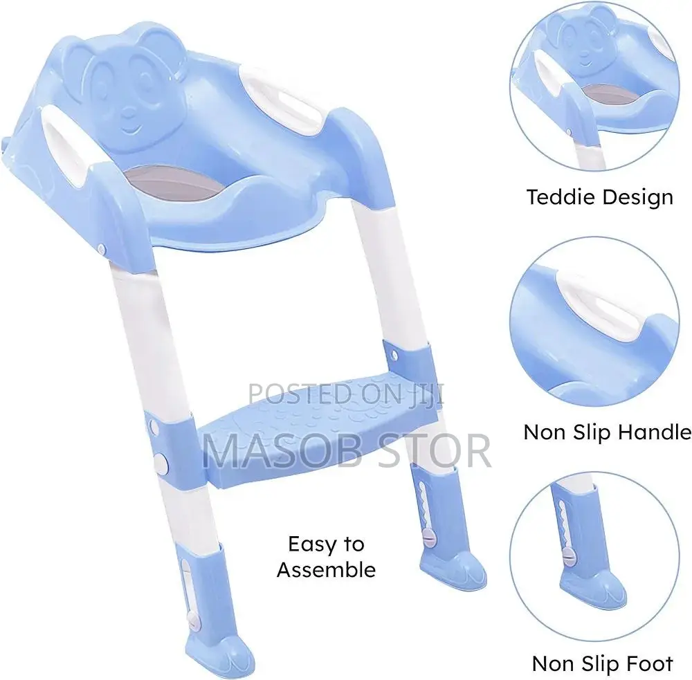 Children's Toilet Ladder With Steps/ ሽንት ቤት ማለማመጃ