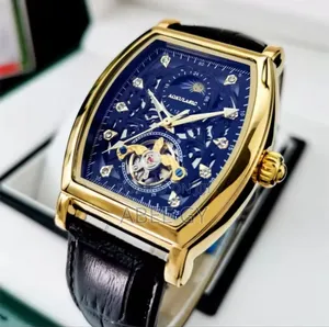 Aokulasic 116117 Luxury Moon Phase Leather Automatic