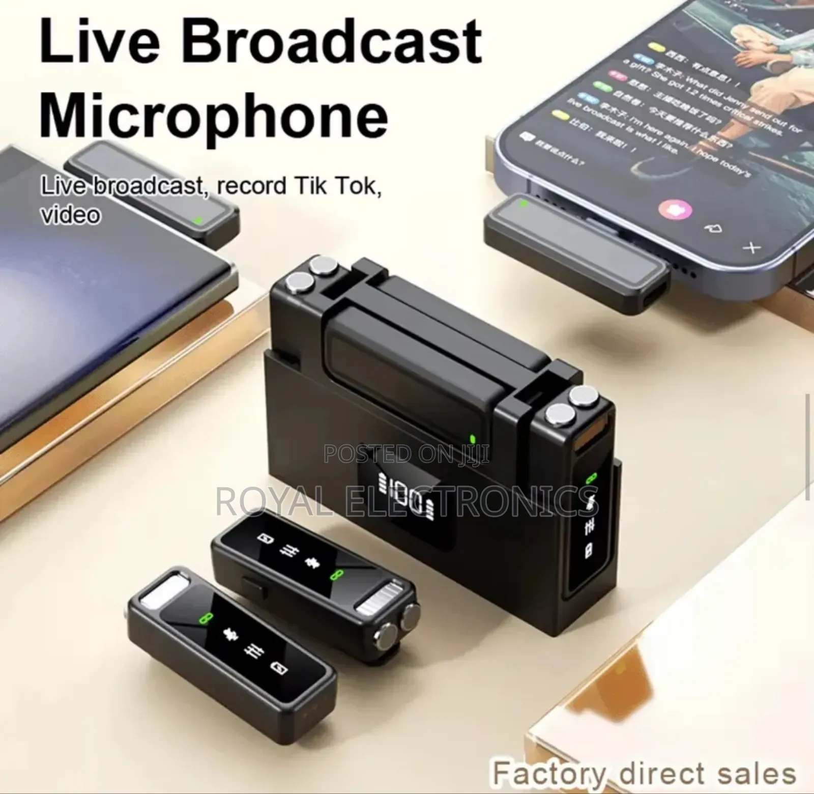 One to Two Wireless Noise Reduction Collar Microphone