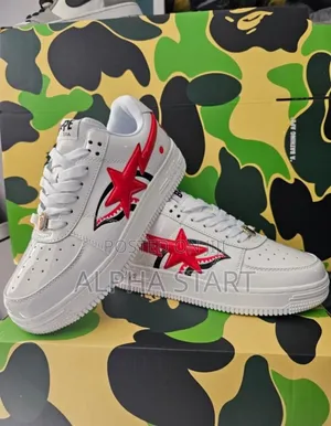 Bape Star White Master Quality Smooth Shoes for You