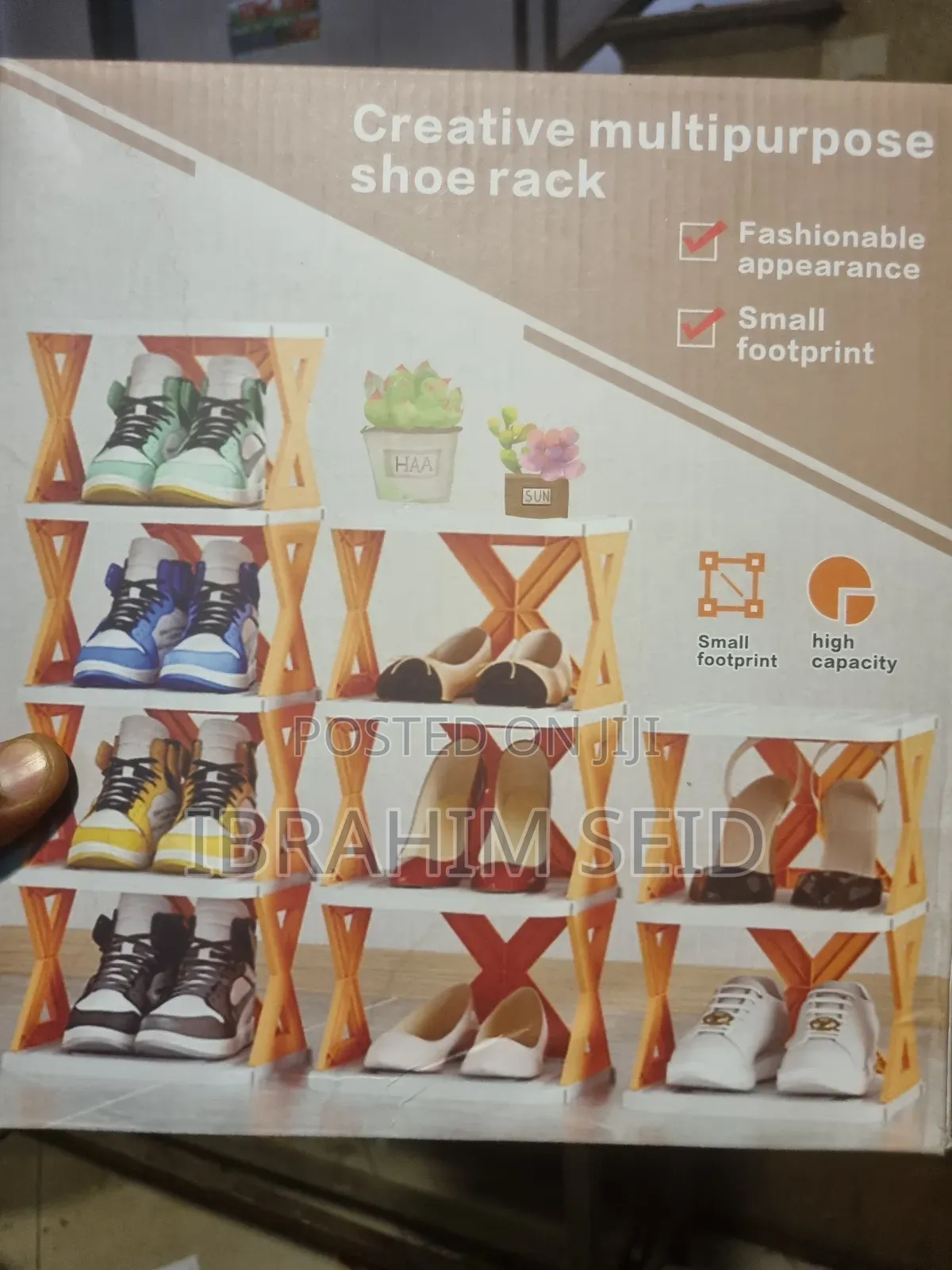6 Layer Shoe Rack X Design