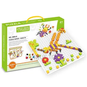 6-in-1 Building Block Puzzle Series Set, 420 Pieces