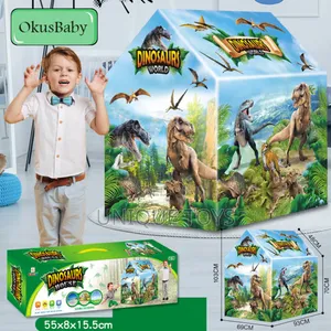 Dinosaur-Themed Diy Pop-Up Play Tent