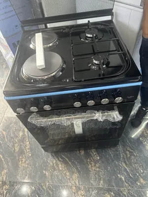Alpha Oven 60/60 Black Free Standing Oven
