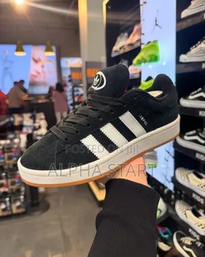 Adidas Campus Black Whit Strips High Master Quality Shoes