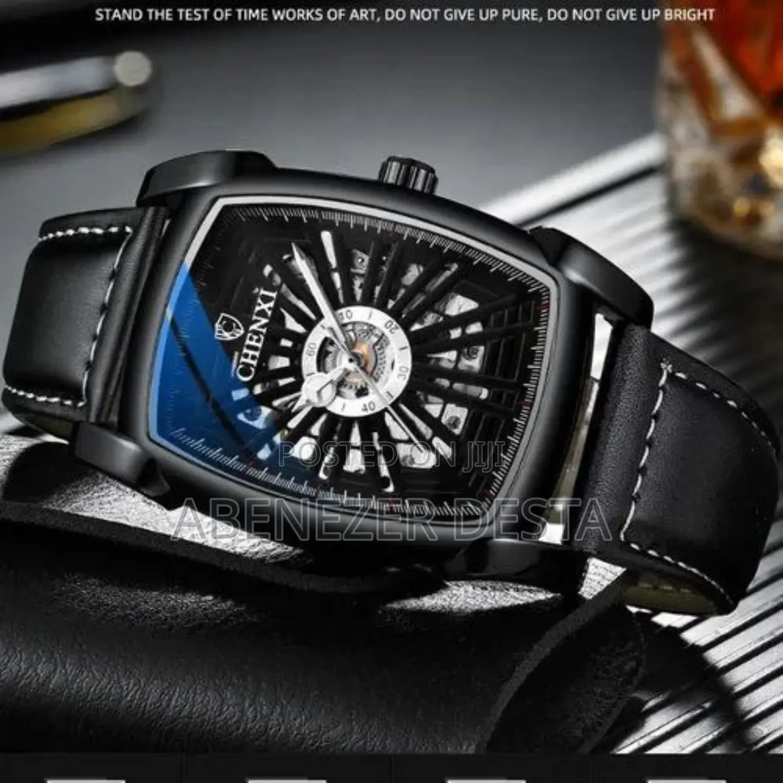 Luxury Men Hollowing Square Automatic Mechanical Chenxi