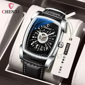 Luxury Men Hollowing Square Automatic Mechanical Chenxi
