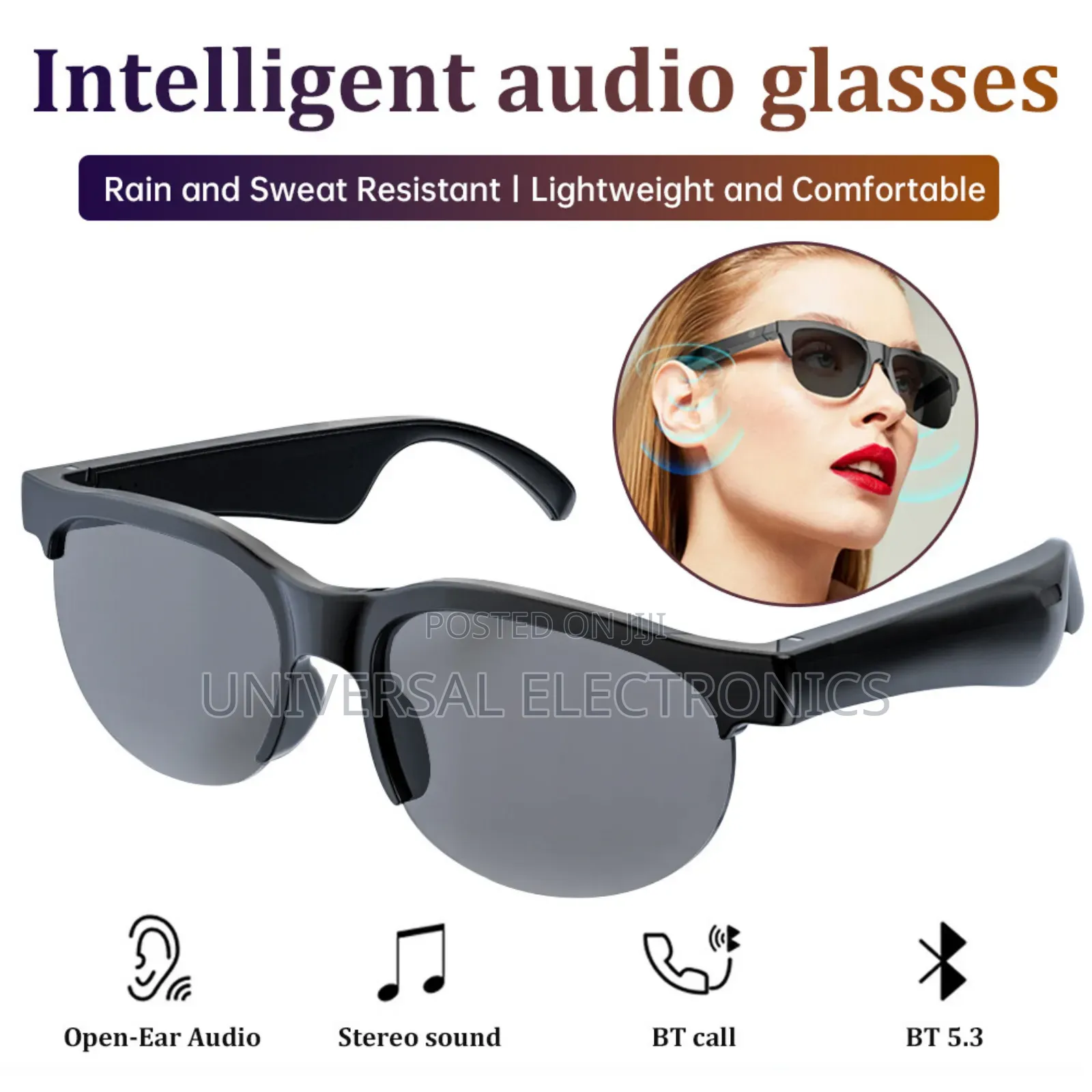 Intelligent Audio Bluetooth Glasses