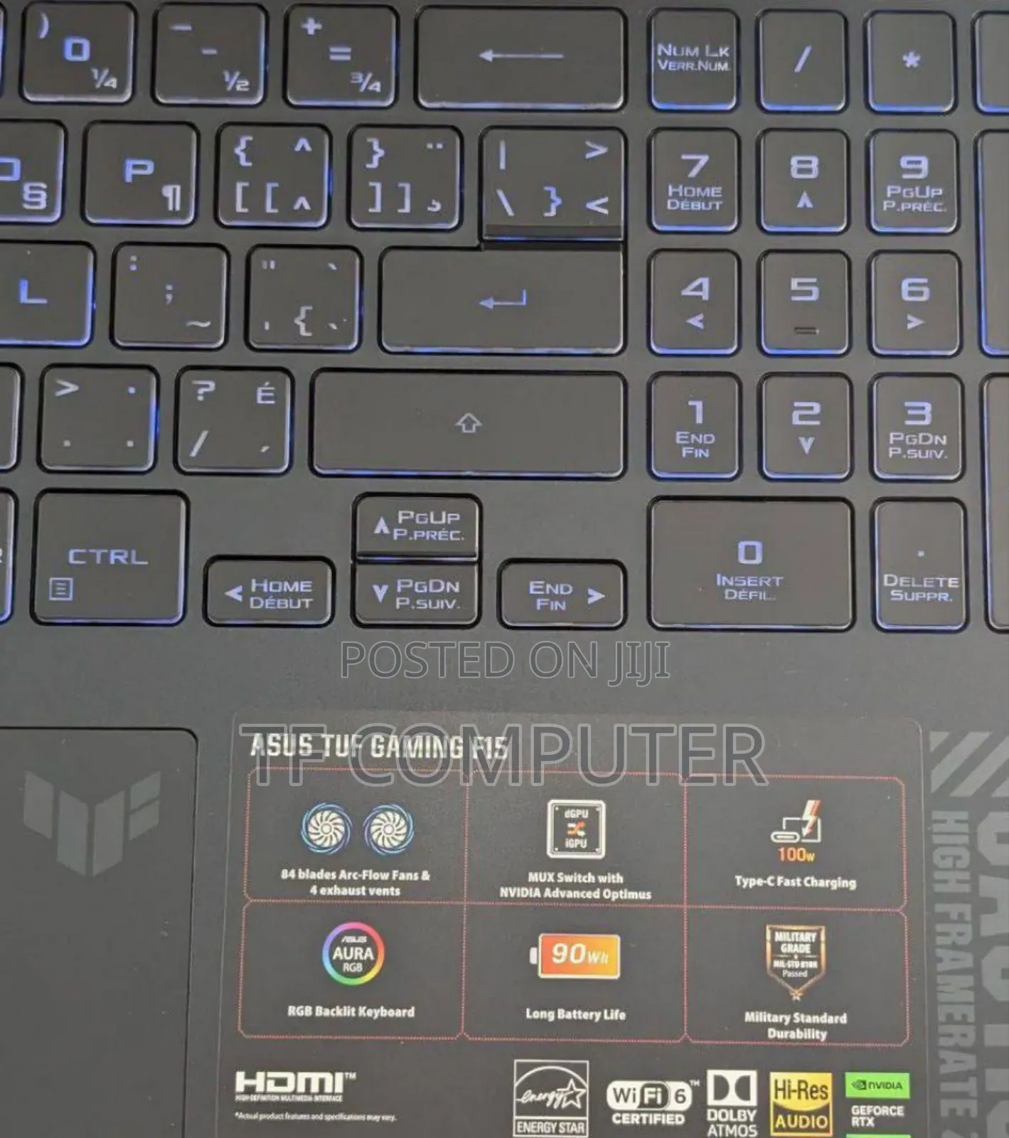 New Laptop Asus TUF Gaming A15 16GB Intel Core I7 SSD 1T