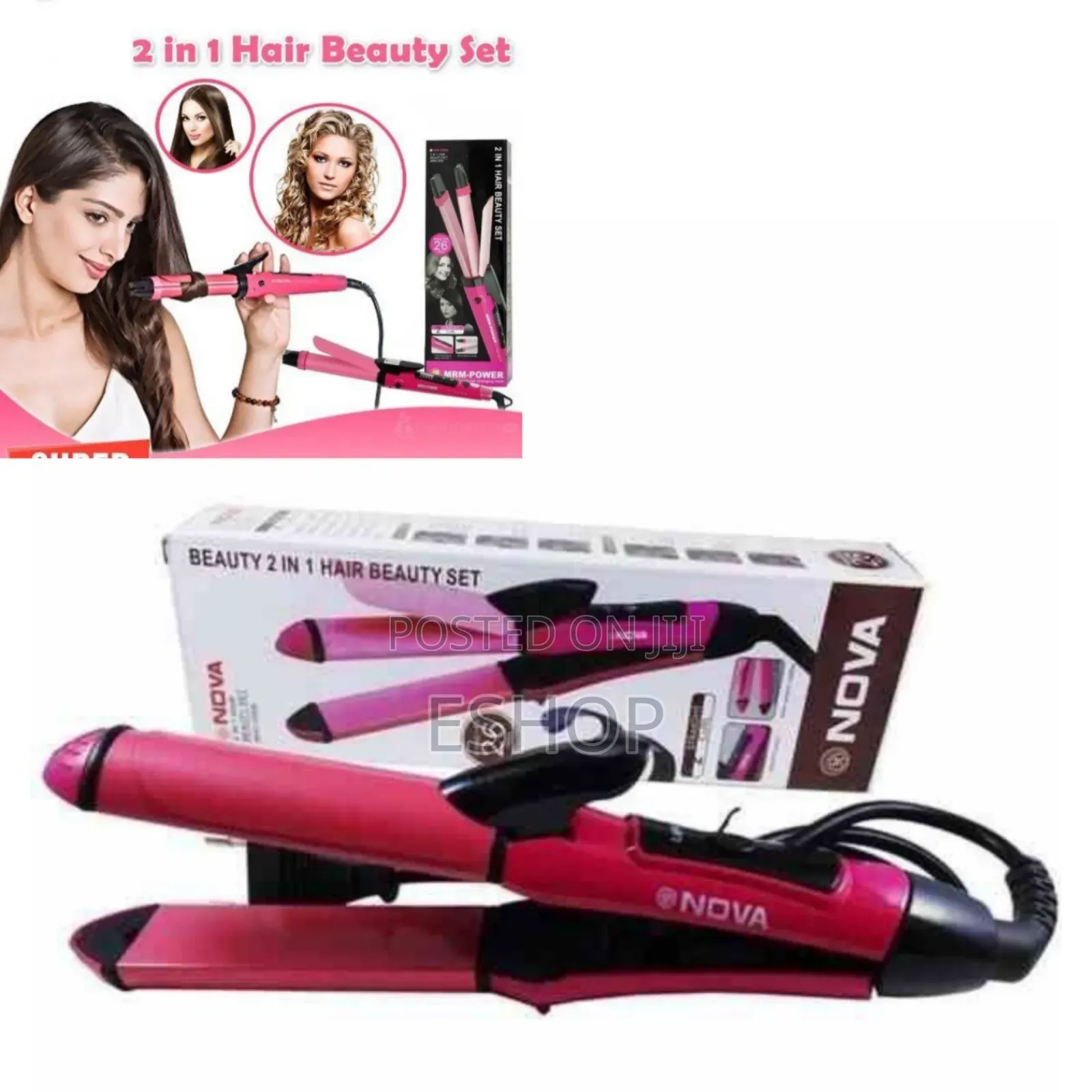 Rapid Heat, Lasting Style Nova’S Curler Straightener Combo