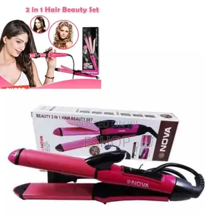 2in1 Beauty Iron: 5-Temp Control for Every Hair Type