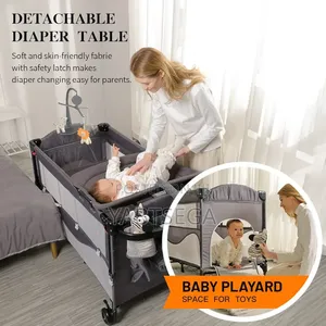 5in1 Deluxe Baby Bedside Crib የህፃናት አልጋ