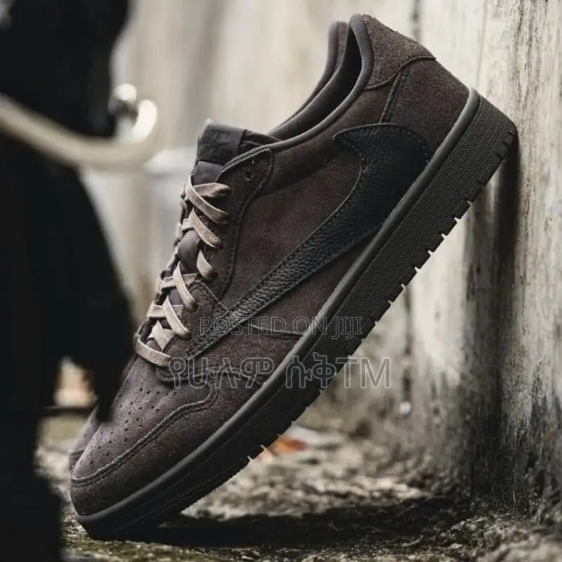 Original Air Jordan 1 Low Og Sp X Travis Velvet Brown Shoes
