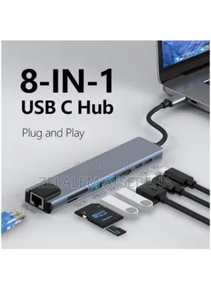 Type C to HDTV Convertor 8 in 1 Multi Convertor