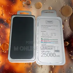 25000mah Mobile Power Bank, Fully Charged.