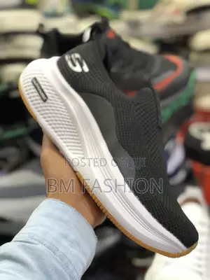 Skechers Comfortable Shoes Black and White
