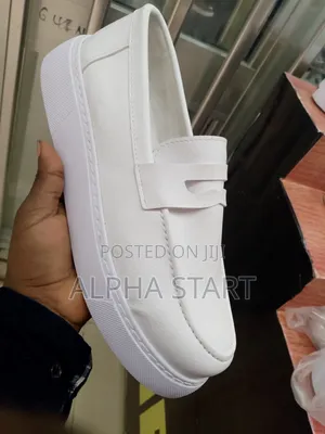 Chekich Flat Lather White Shoes for You Made in Turkey