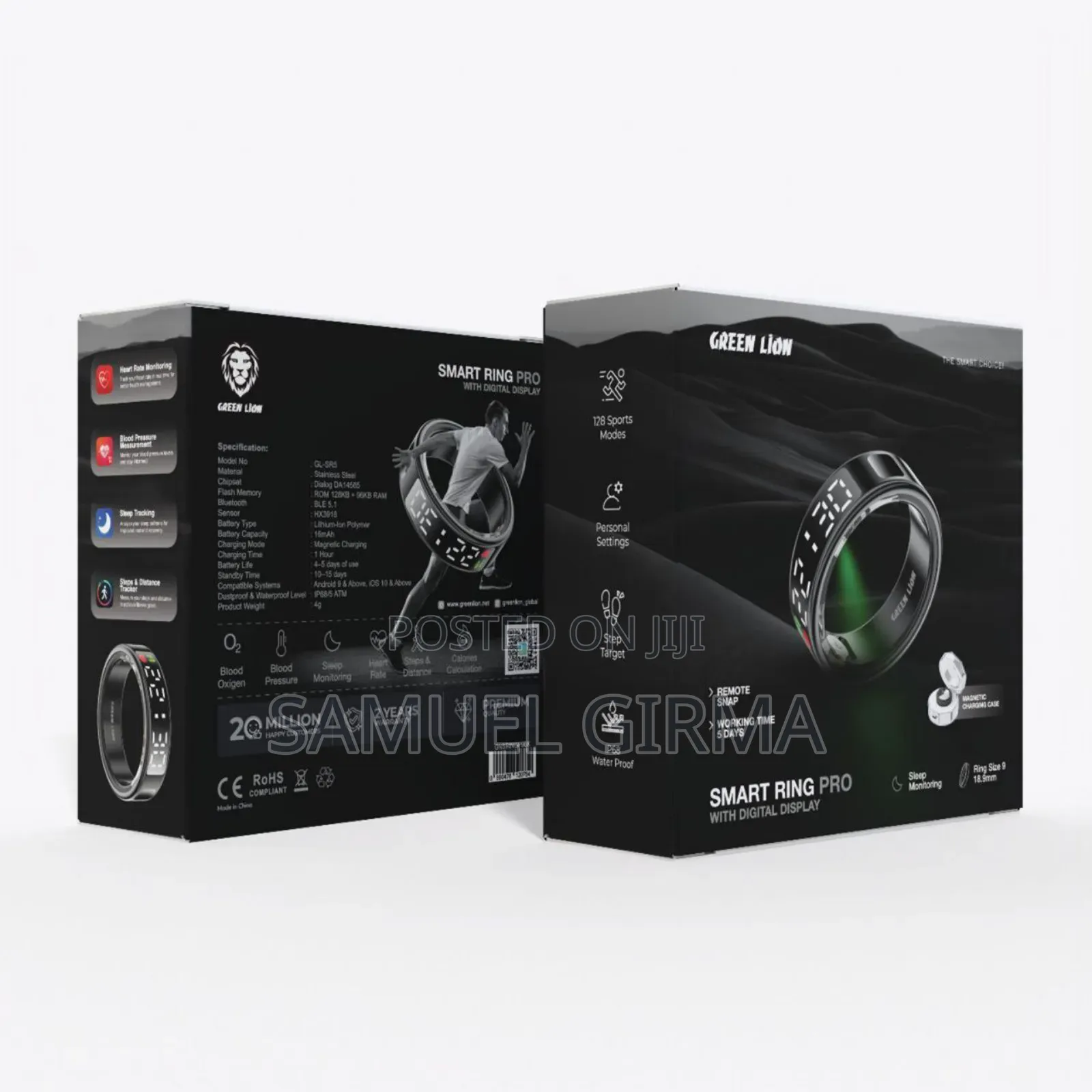  Smart Ring Pro With Digital Display
 High-Quality
