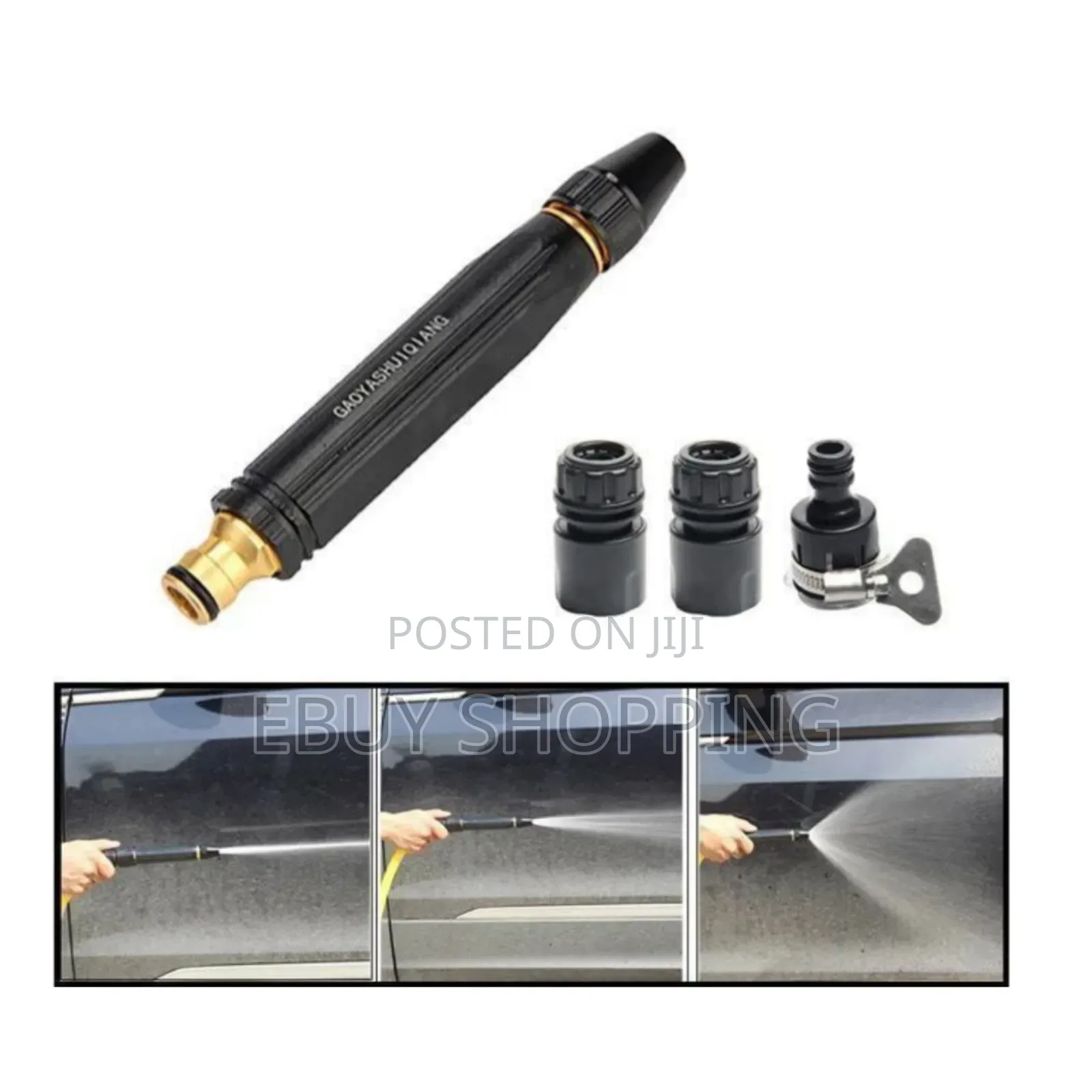 All-metal Car Wash Gun – Effortless Cleaning For Vehicles