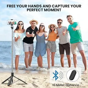 Smartphone Camera Selfi Stick Tripod – Remote + 360°