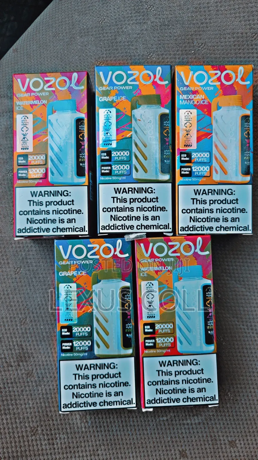 Vape Vozol 20,000 Puff 3 Flavors Available