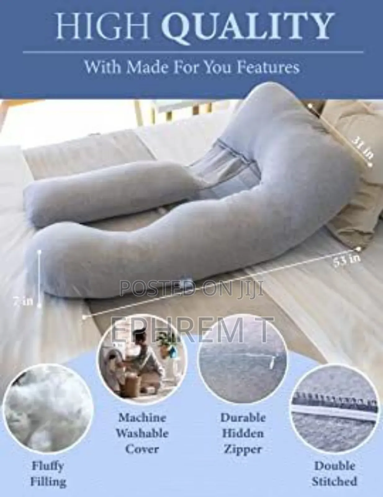Pregnancy Pillow Bedding Full Body Pillow for Pregnant