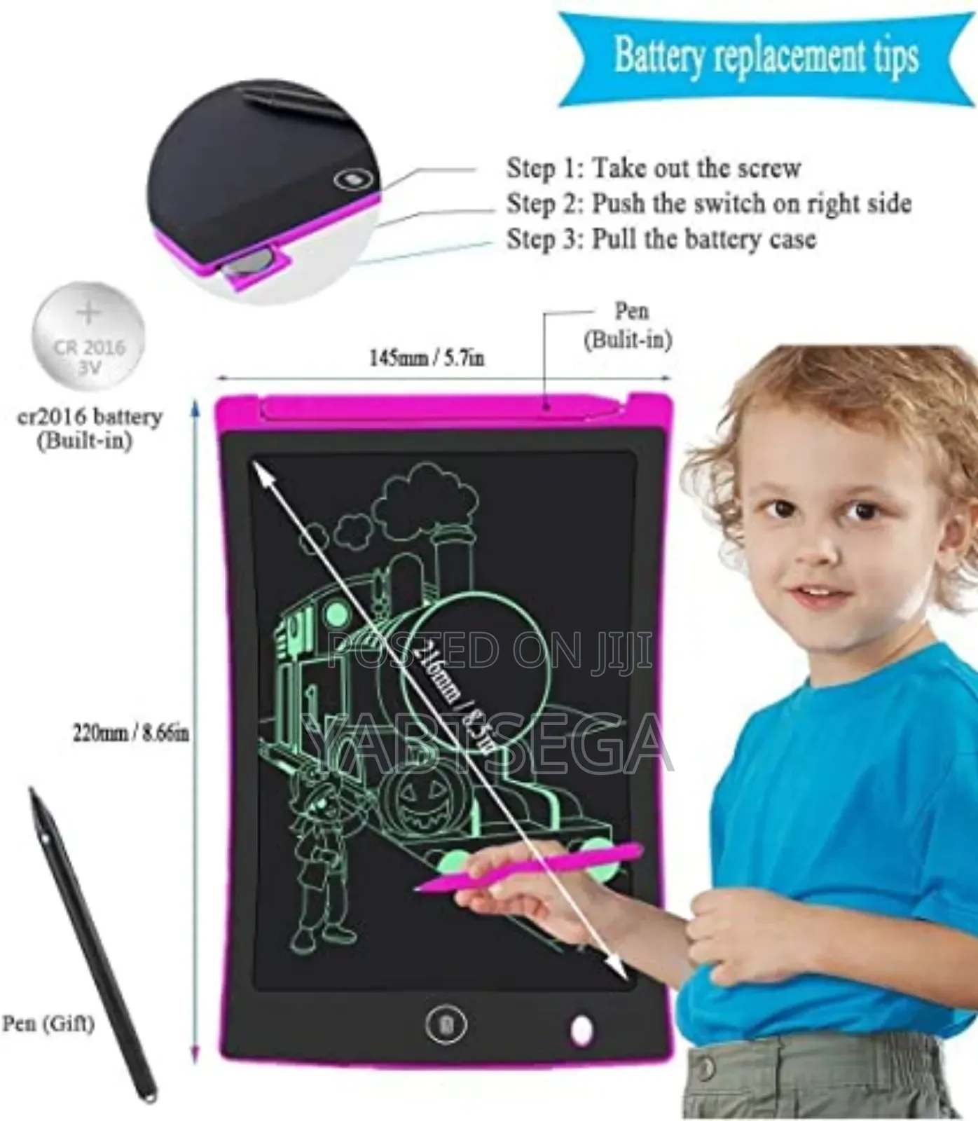 Lcd የልጆች ጽሁፍ መለማመጃ ታብሌት