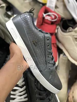 Lacoste Gray Quality Flat Shoes