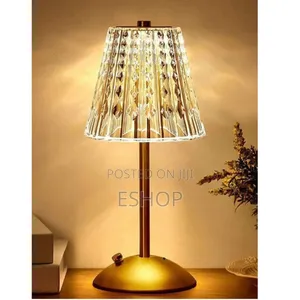 **Versatile Crystal Table Light – 3 Lighting Modes**