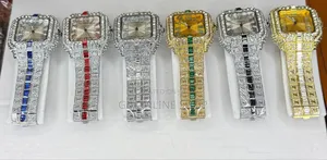 Cartier Branded Arabic Diamond Watch for Men