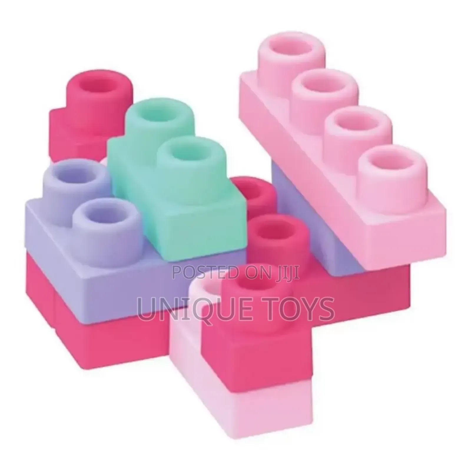 Educational Soft Lego Building Blocks Bucket, 40 PCS