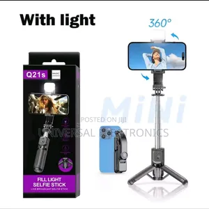 Selfie Stick With Adjustable Light(Capture Your Best Angle!)