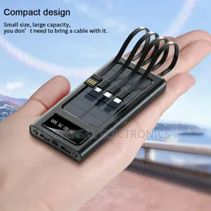 Universal Compatible + Dual Led Flashlight in ሶላር ፖወር Bank