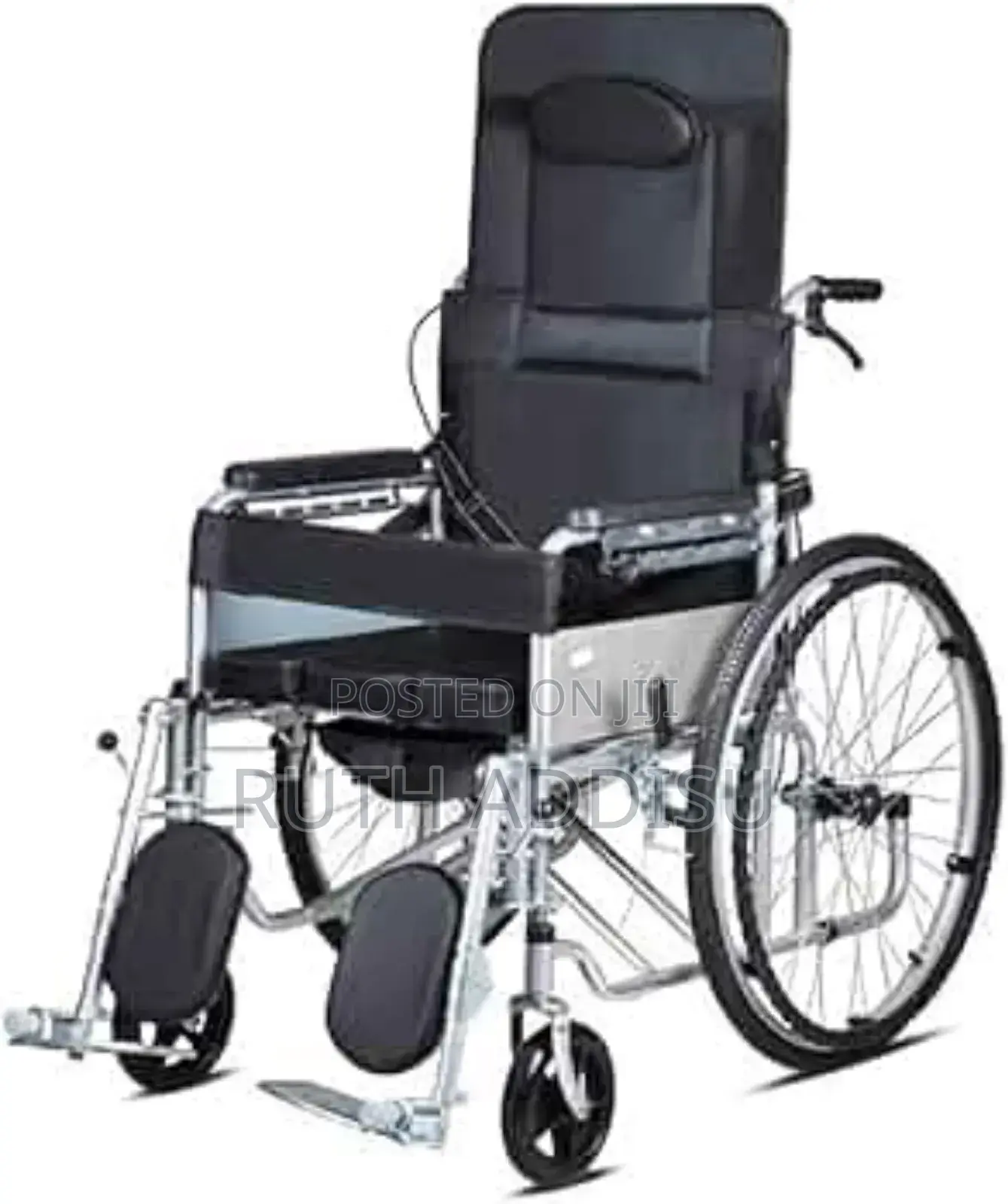 Multifunctional Commode Wheelchair Reclining Wheelchair New