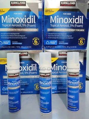 አልበቅል ላለ ፀጉር እና ፂም የሚሆን Kirkland 5% Foam Minoxidil