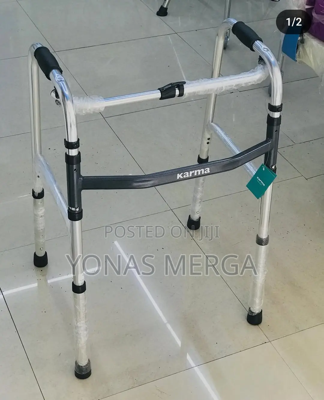 Folding Walkerل寂two Wheels One Botton Folding Walker