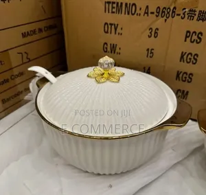 Ceramic Pot With Ladle