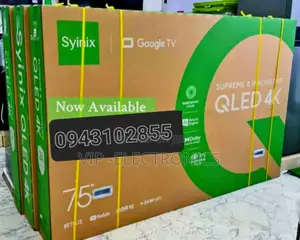 Syinix 75 Inch Tv Smart Uhd Qled Android New Tv